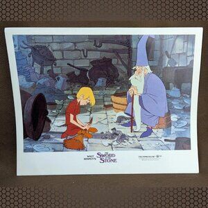 Lobby Card 1983 Re-Release The Sword in the Stone Disney Merlin King Arthur